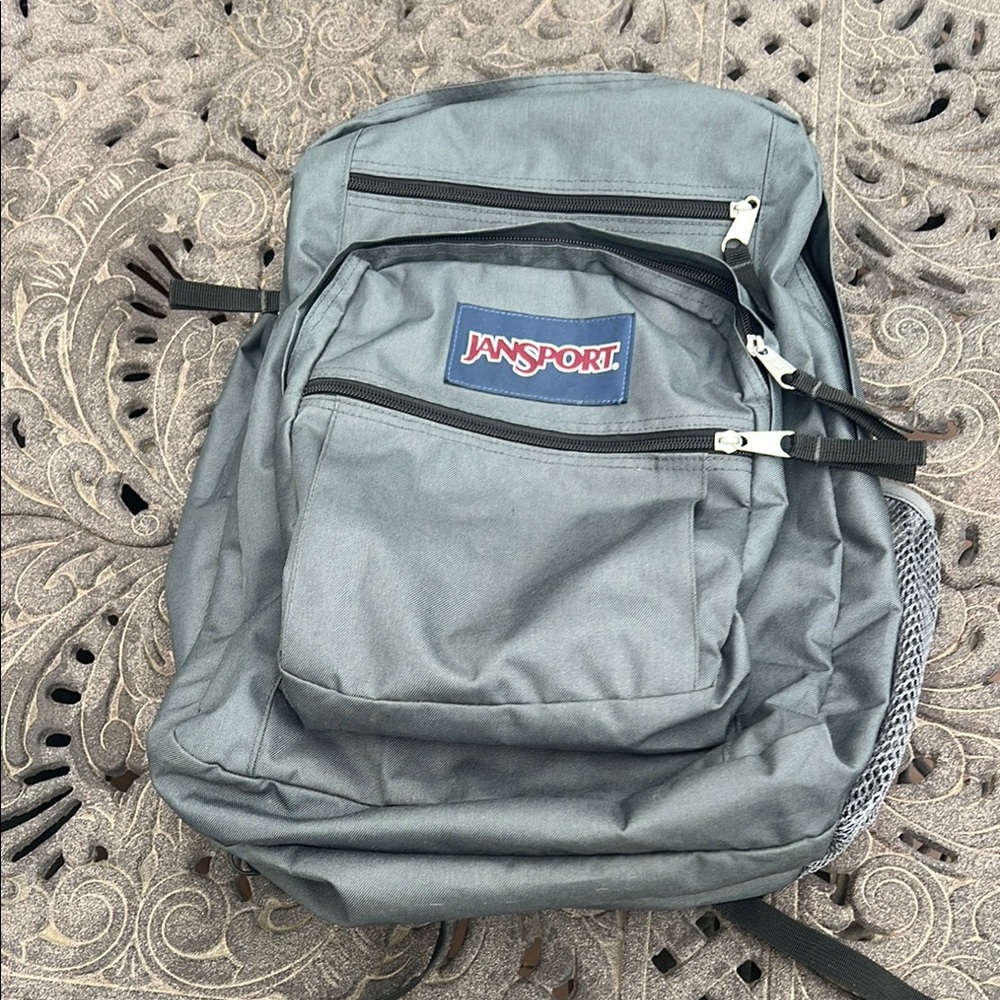 JanSport Gray Classic Backpack Durable Design